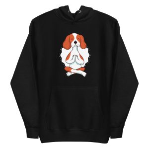unisex-premium-pullover-hoodie-black-front-6a1581a672847.jpg Yoga Dog Hoodie