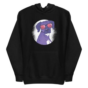 unisex-premium-pullover-hoodie-black-front-6a15947bedfac.jpg Cool Shady Dog Hoodie