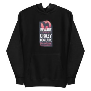 unisex-premium-pullover-hoodie-black-front-6a1594eeeffeb.jpg Crazy Dog Lady Hoodie
