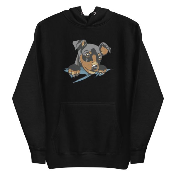 unisex-premium-pullover-hoodie-black-front-6a15959379eb6.jpg Dog In Pocket Hoodie