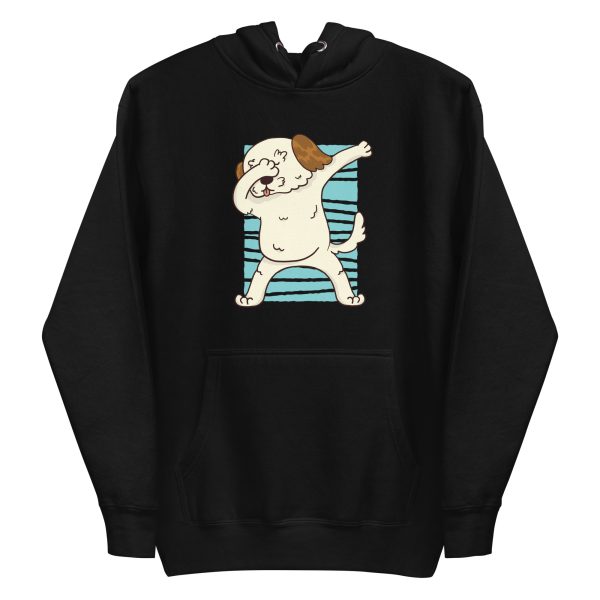 unisex-premium-pullover-hoodie-black-front-6a1595f21872b.jpg Dabbing Morkie Dog Hoodie