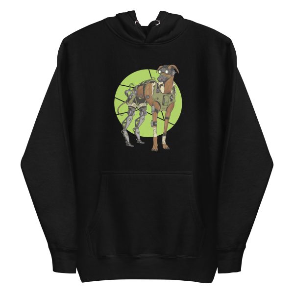 unisex-premium-pullover-hoodie-black-front-6a165f389e691.jpg Greyhound Dog Cyborg Hoodie