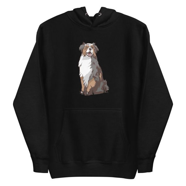 unisex-premium-pullover-hoodie-black-front-6a169088d219f.jpg Australian Shepherd Dog Hoodie