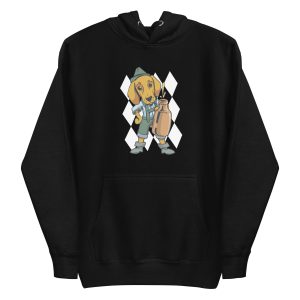 unisex-premium-pullover-hoodie-black-front-6a169313515fe.jpg Drinking Dachshund Dog Hoodie