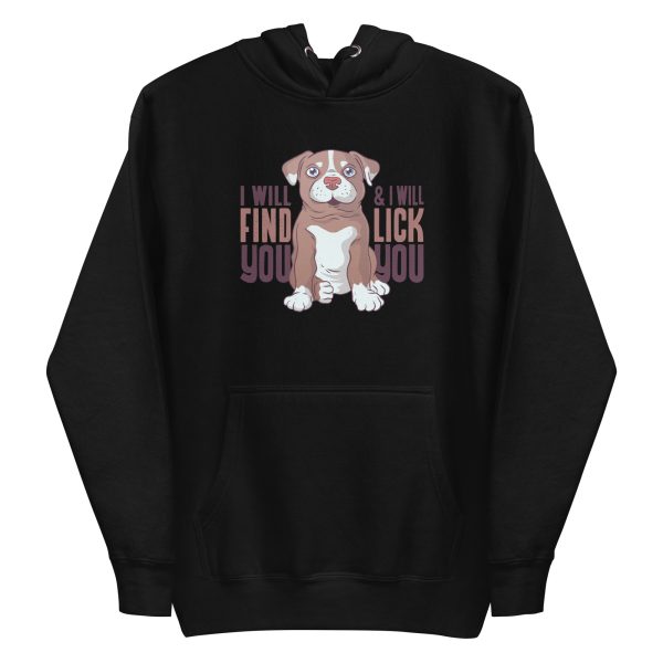 unisex-premium-pullover-hoodie-black-front-6a1693b9dd872.jpg Pit Bull Puppy Hoodie