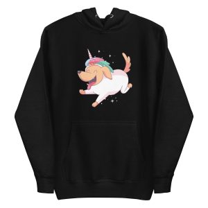 unisex-premium-pullover-hoodie-black-front-6a1694158c9fe.jpg Unicorn Dog Hoodie
