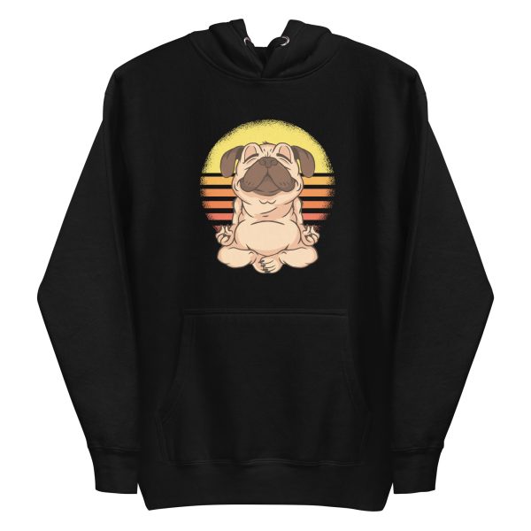 unisex-premium-pullover-hoodie-black-front-6a16c55001448.jpg Pug Yoga Hoodie