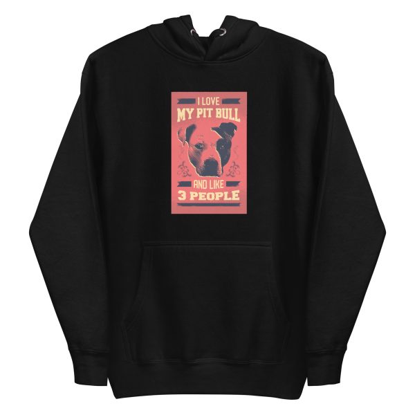unisex-premium-pullover-hoodie-black-front-6a16c6fd4182e.jpg I Love My Pit Bull Hoodie
