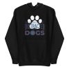 unisex-premium-pullover-hoodie-black-front-6a16c893293ad.jpg Distracted By Dogs Hoodie