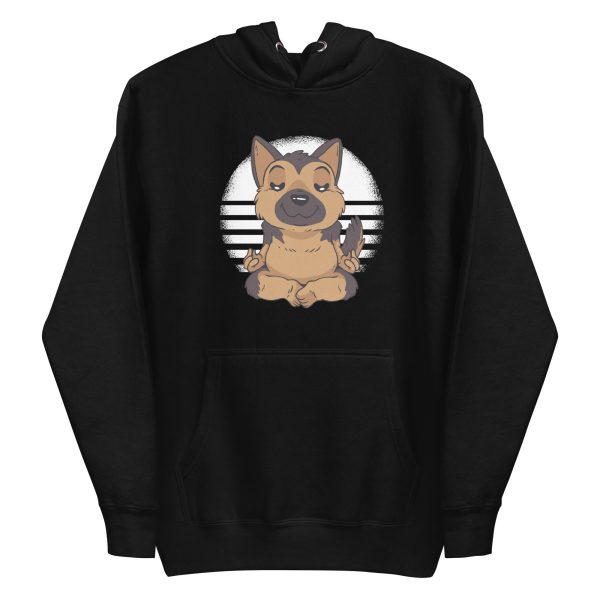 unisex-premium-pullover-hoodie-black-front-6a16cae710620.jpg German Shepherd Yoga Hoodie