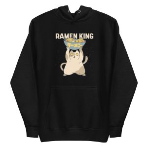 unisex-premium-pullover-hoodie-black-front-6a16e5c5b2d64.jpg Ramen King Hoodie