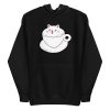unisex-premium-pullover-hoodie-black-front-6a16ec57de453.jpg Cute Cat Coffee Hoodie