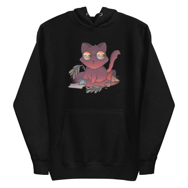 unisex-premium-pullover-hoodie-black-front-6a16f16340101.jpg Catastrophe Cat Hoodie