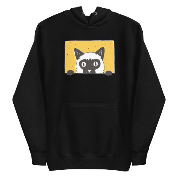 unisex-premium-pullover-hoodie-black-front-6a16f3b435683.jpg Peeking Cat Hoodie