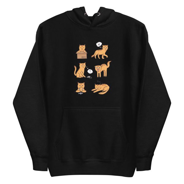 unisex-premium-pullover-hoodie-black-front-6a16f4d969fe6.jpg Cat Moods Hoodie