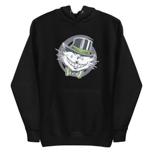 unisex-premium-pullover-hoodie-black-front-6a16f5c989a45.jpg Crazy Creepy Cat Hoodie