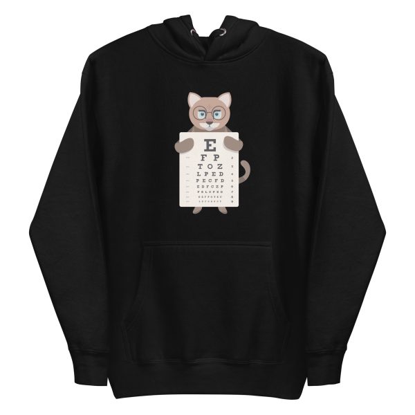 unisex-premium-pullover-hoodie-black-front-6a16f8d19b333.jpg Cat Eye Chart Hoodie