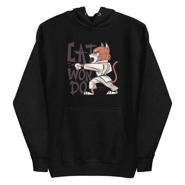 unisex-premium-pullover-hoodie-black-front-6a170a7d8bf89.jpg Taekwondo Cat Hoodie