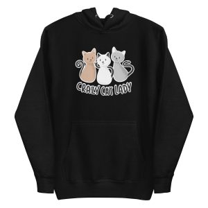 unisex-premium-pullover-hoodie-black-front-6a179d2fbc916.jpg Crazy Cat Lady Hoodie