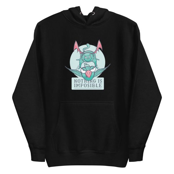 unisex-premium-pullover-hoodie-black-front-6a179d7792979.jpg Nothing Is Impossible Hoodie