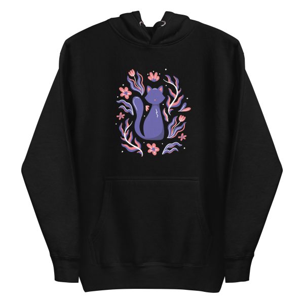 unisex-premium-pullover-hoodie-black-front-6a17a37ca65fe.jpg Nature Cat Hoodie