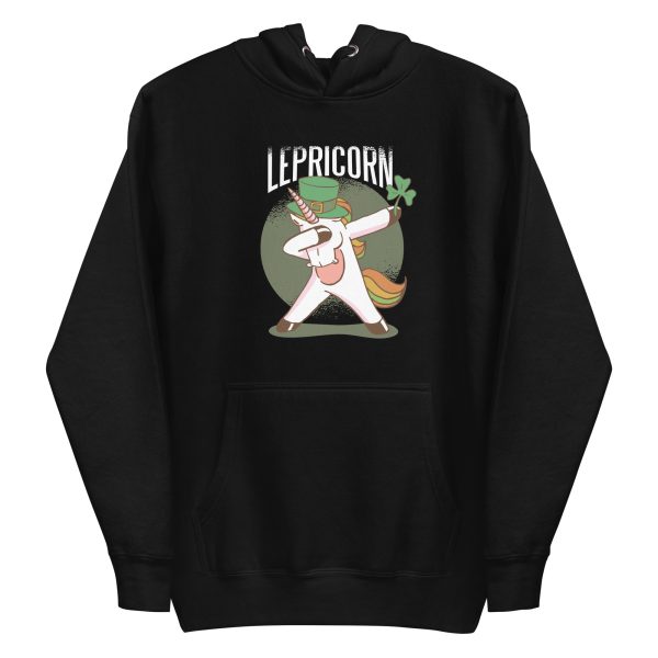 unisex-premium-pullover-hoodie-black-front-6a17ab3ed28d7.jpg Unicorn Leprechaun Hoodie