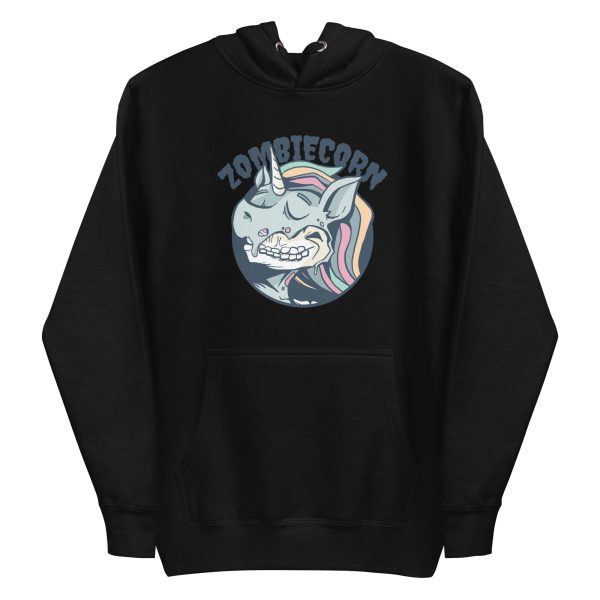 unisex-premium-pullover-hoodie-black-front-6a17b0c061b7c.jpg Zombiecorn Hoodie