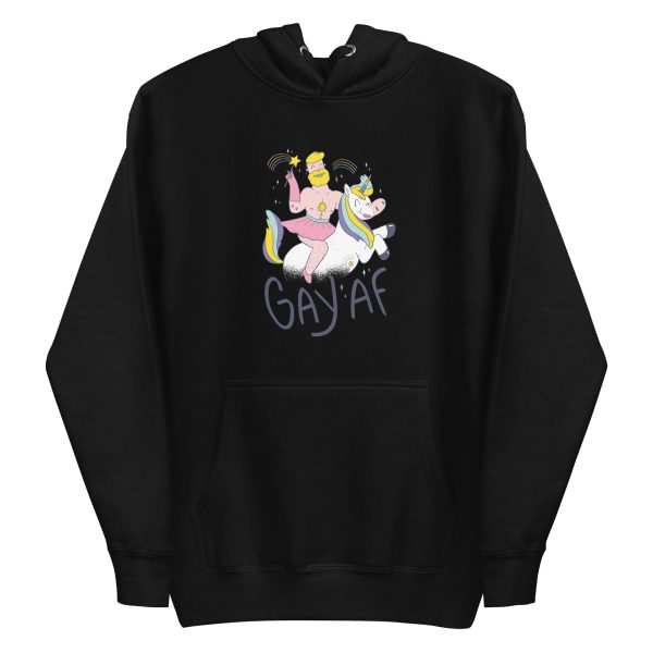 unisex-premium-pullover-hoodie-black-front-6a17b3834187b.jpg Gay AF Hoodie