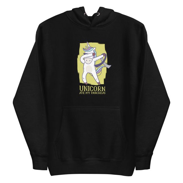 unisex-premium-pullover-hoodie-black-front-6a17dcb2e0b17.jpg Unicorn Ate My Pancreas Hoodie