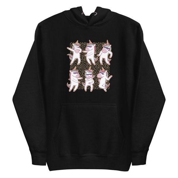 unisex-premium-pullover-hoodie-black-front-6a17ddde3af96.jpg Unicorn Dancing Hoodie