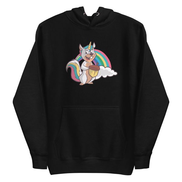 unisex-premium-pullover-hoodie-black-front-6a17e8a301e54.jpg Squirrel Unicorn Hoodie