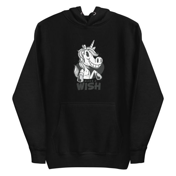 unisex-premium-pullover-hoodie-black-front-6a17eb78ac2fa.jpg Unicorn Make A Wish Hoodie