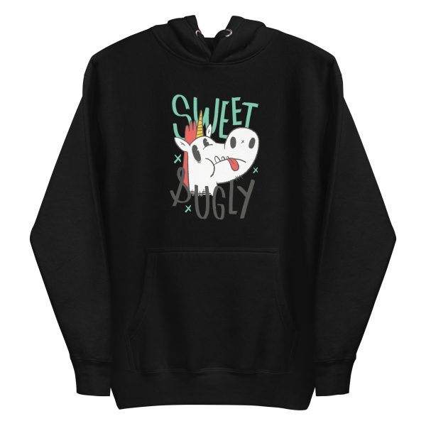 unisex-premium-pullover-hoodie-black-front-6a17ec6433cd6.jpg Sweet and Ugly Unicorn Hoodie