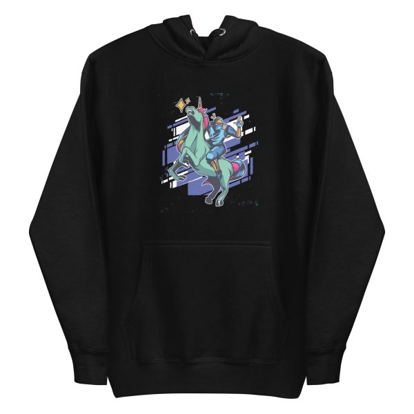 unisex-premium-pullover-hoodie-black-front-6a17fc29a182a.jpg Ninja and Unicorn Hoodie