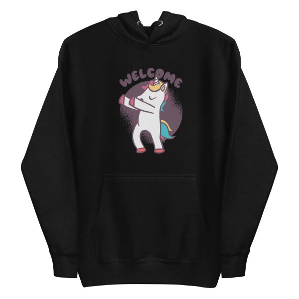 unisex-premium-pullover-hoodie-black-front-6a17fdfc1b1bb.jpg Welcome Unicorn Hoodie