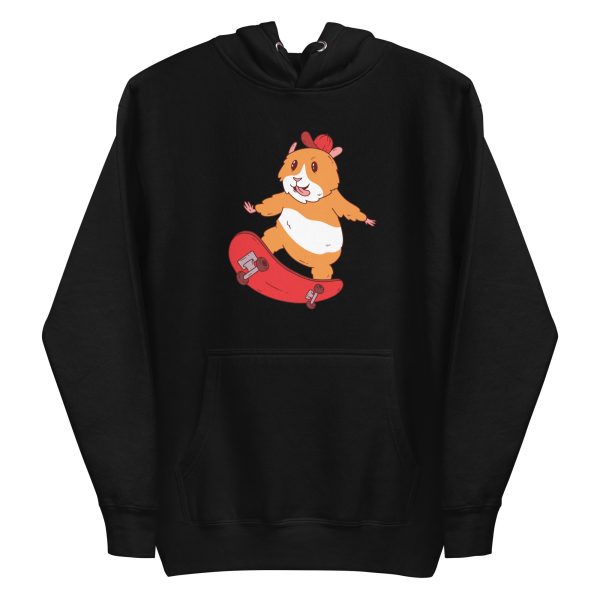 unisex-premium-pullover-hoodie-black-front-6a18144765e74.jpg Skater Hamster Hoodie