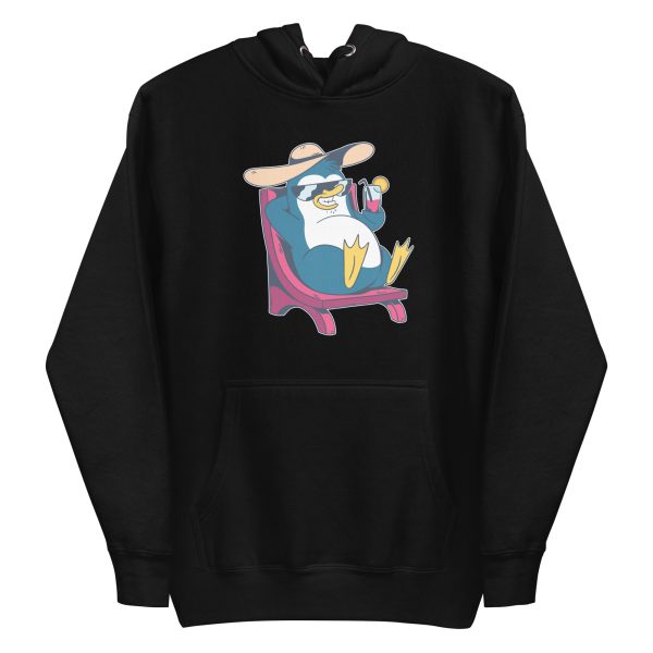 unisex-premium-pullover-hoodie-black-front-6a1822ab229d6.jpg Cool Penguin Cartoon Hoodie