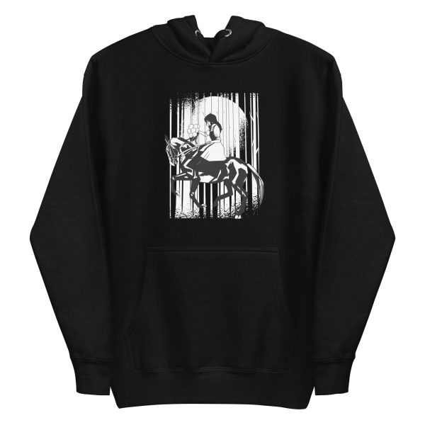 unisex-premium-pullover-hoodie-black-front-6a182a7e06f64.jpg Woman Riding Horse Hoodie