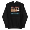 unisex-premium-pullover-hoodie-black-front-6a182d57cabd8.jpg It's Okay To Be Different Hoodie