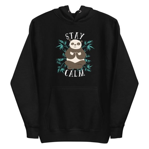unisex-premium-pullover-hoodie-black-front-6a182f11e8288.jpg Stay Calm Hoodie