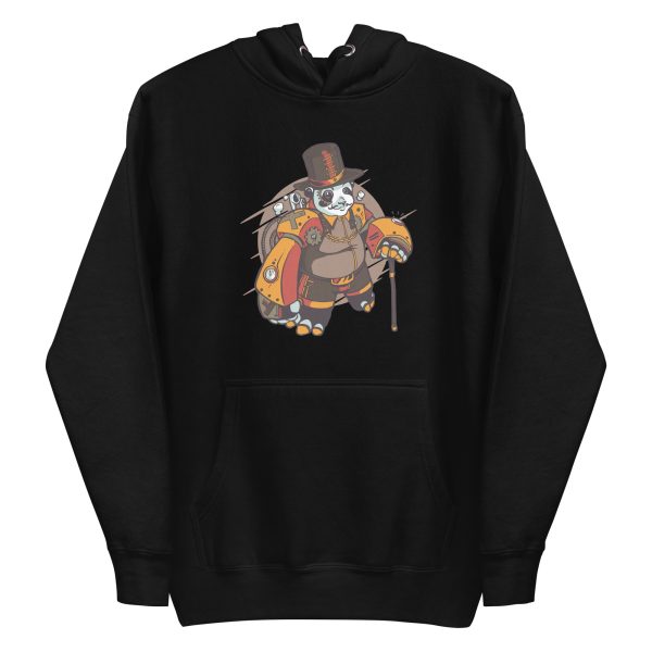 unisex-premium-pullover-hoodie-black-front-6a182f9357a57.jpg Steampunk Panda Hoodie
