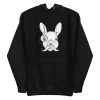 unisex-premium-pullover-hoodie-black-front-6a18366bbbbd9.jpg White Rabbit Illustration Hoodie
