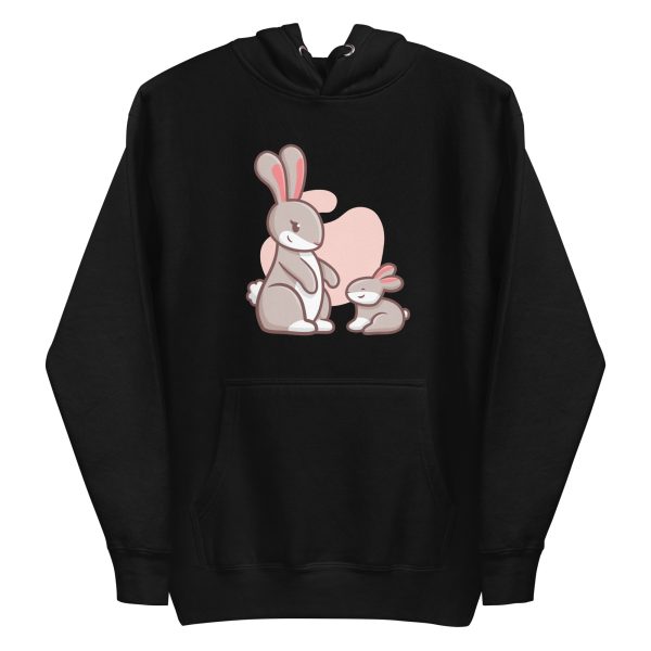 unisex-premium-pullover-hoodie-black-front-6a18410e97bce.jpg Rabbit Family Hoodie