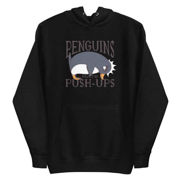 unisex-premium-pullover-hoodie-black-front-6a1842a689fcf.jpg Penguin Funny Quote Hoodie
