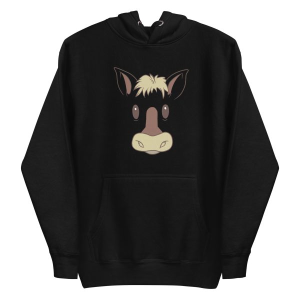 unisex-premium-pullover-hoodie-black-front-6a1844b0a3c7f.jpg Horse Face Hoodie
