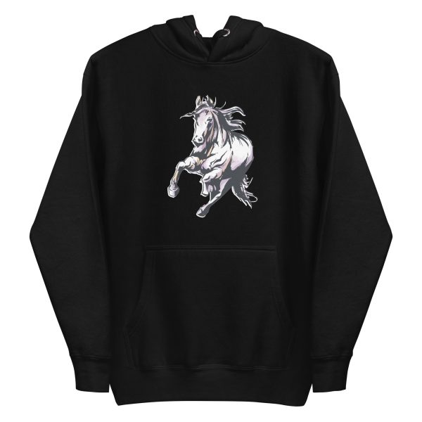 unisex-premium-pullover-hoodie-black-front-6a18457ab2b4a.jpg Watercolor Horse Hoodie