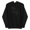 unisex-premium-pullover-hoodie-black-front-6a18460dd6429.jpg Horse Particles Dots Hoodie