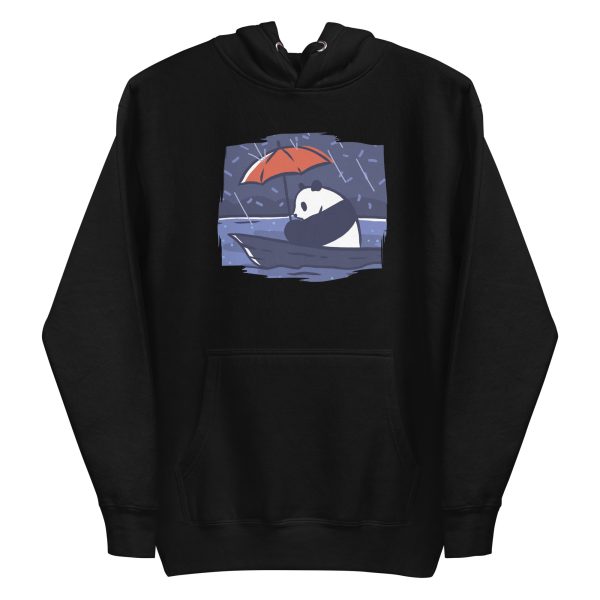 unisex-premium-pullover-hoodie-black-front-6a1847a52147c.jpg Panda Under Rain Hoodie