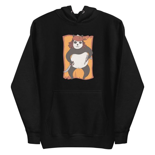 unisex-premium-pullover-hoodie-black-front-6a18497444b3d.jpg Panda Pirate Hoodie