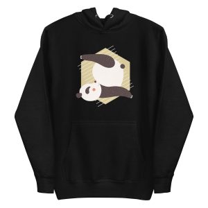 unisex-premium-pullover-hoodie-black-front-6a184abdaea05.jpg Panda Yoga Pose Hoodie